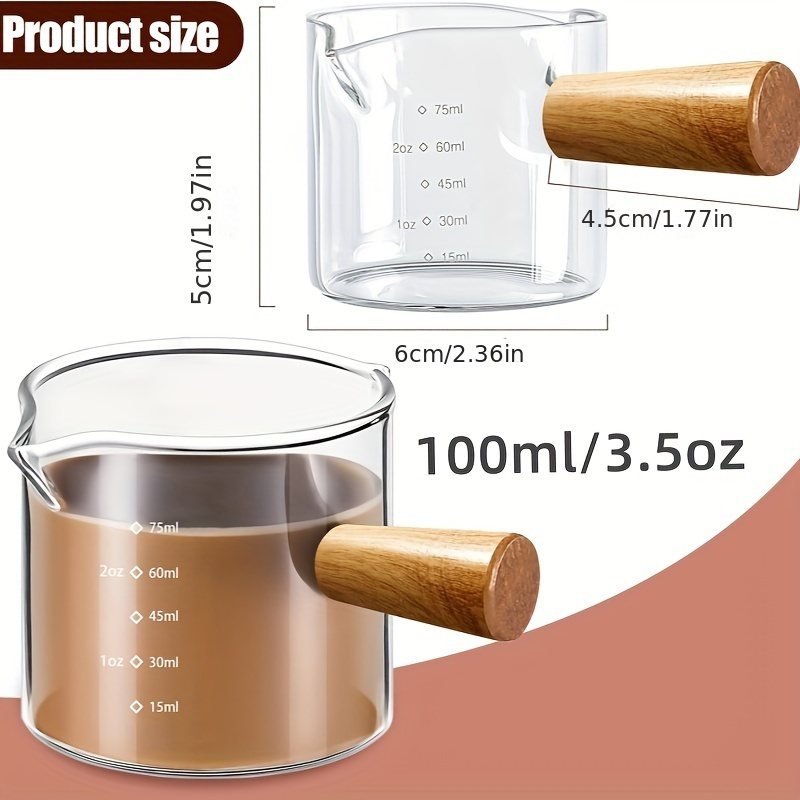 Double Pour Spout Vidro resist - Espresso Shot Glass avaliação e preço